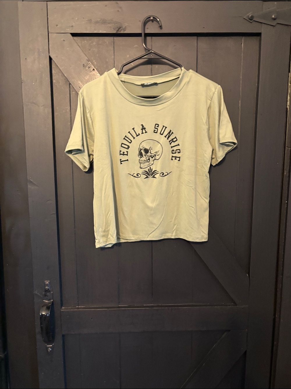Tequila Sunrise Graphic Short Sleeve Tee - Light Sage